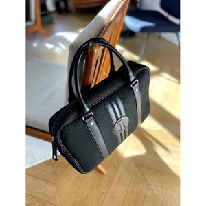 E2r sac ordinateur 15 pouces homme en tissu tressé noir 