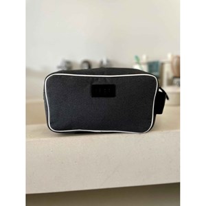 E2r trousse de toilette homme voyage rouge et noire rétro bobby