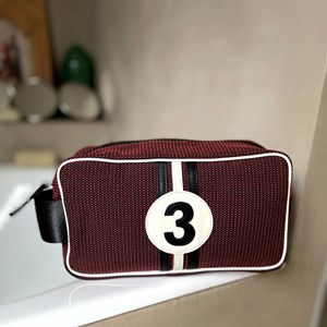 E2r trousse de toilette homme voyage tissu noir bleu gris bobby