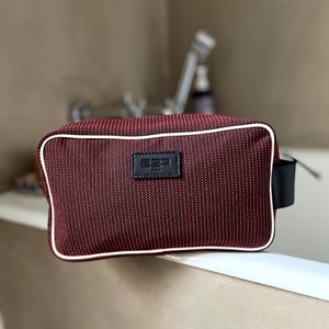 E2r trousse de toilette homme voyage tissu noir bleu gris bobby