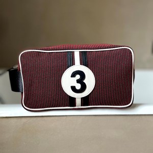 E2r trousse de toilette homme voyage tissu noir bleu gris bobby