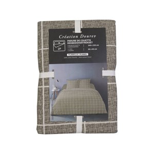 Housse de couette 240x220 flanelle