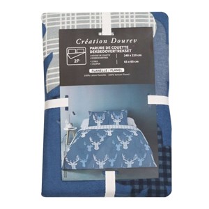 Housse de couette 240x220 flanelle