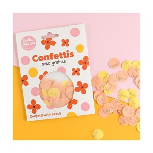 50 confettis avec graines de fleurs