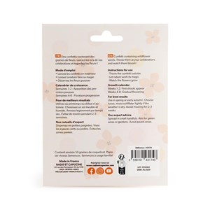 50 confettis avec graines de fleurs