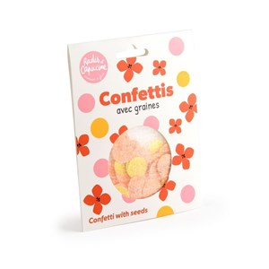 50 confettis avec graines de fleurs