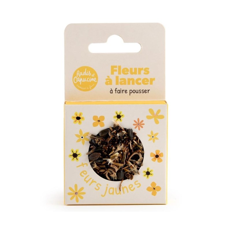 Fleurs jaunes à lancer