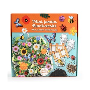 Mini jardin fleurs de biodiversité