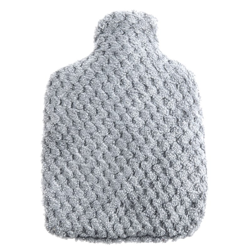 Bouillotte micro-ondes gris paillette
