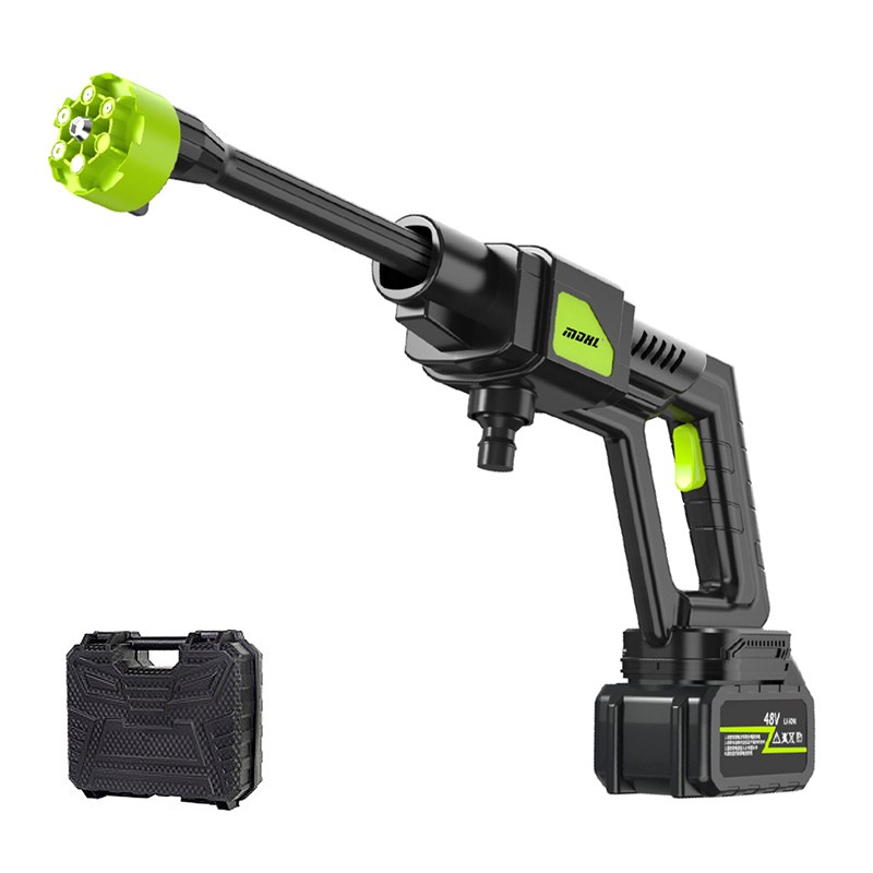 Pistolet de lavage à pression 7 en 1 avec batterie intégrée de 12000 mah.