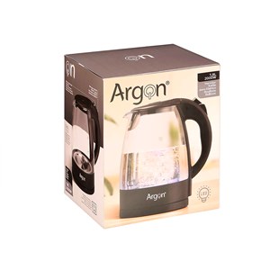 Bouilloire en verre noir. 2000w et 1.8l.