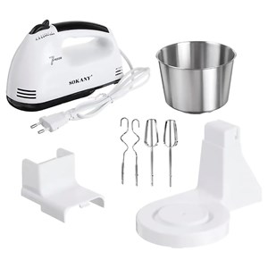 Pétrin, mixeur électrique double avec 7 vitesses et fonction turbo.