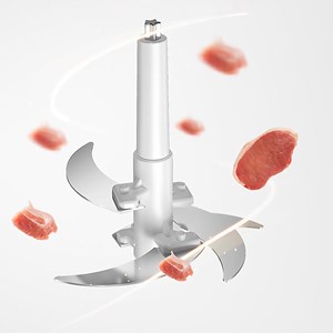 Hachoir électrique. Moteur en cuivre de 300 w. Bol en verre de 2 l.