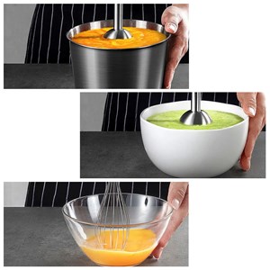 Mixeur robot de cuisine à main 4 en 1, 700w, multifonction.