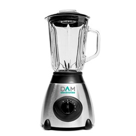 Mixeur 2 en 1 de verre 1,5l en acier inoxydable. Pichet en verre, 1500w.