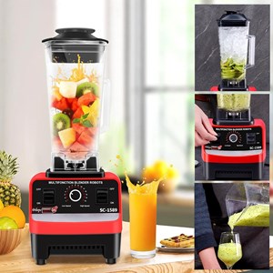 Mixeur à verre 2l, 4300w, 6 lames en acier inox, hache de la glace, smoothies.