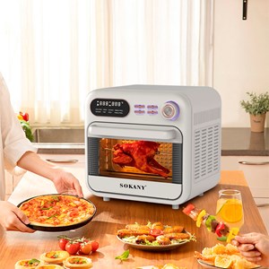 Friteuse à air avec une capacité de 18 litres. Panneau de contrôle mécanique.