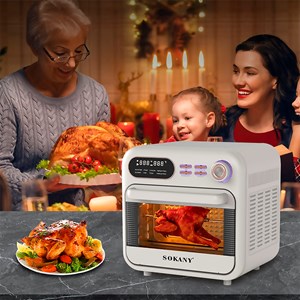 Friteuse à air avec une capacité de 18 litres. Panneau de contrôle mécanique.