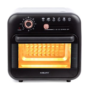 Friteuse à air sans huile 1800w 18l. Double plateau.