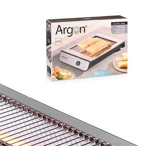 Grille-pain plat en acier de 600w, avec plateau amovible pour les miettes.