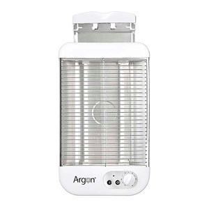 Toasteur plat blanc avec 600w, plateau amovible ramasse-miette et 6 intensités.