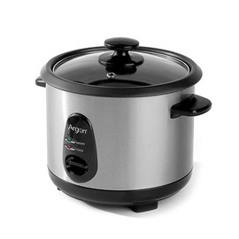 Cuisière à riz électrique en acier inoxydable. Avec une capacité de 1l.