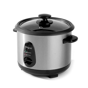 Cuisière à riz électrique en acier inoxydable. Avec une capacité de 1l.