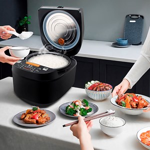 Cuiseur de riz électrique à chaleur tridimensionnelle et 900w.