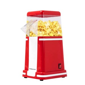 Machine à pop-corn rétro électrique 1200w à air, sans huile, en 3 min.