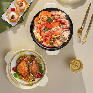 Cocotte électrique multifonction à vapeur. Trois températures, 2,5l.