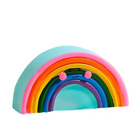 Lumière nocturne led pour enfants anti-peur. Design arc-en-ciel.