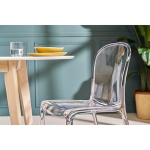Chaises empilables transparentes (lot de 2) thalysse