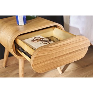 Table de chevet avec tiroir  bois clair bjorg