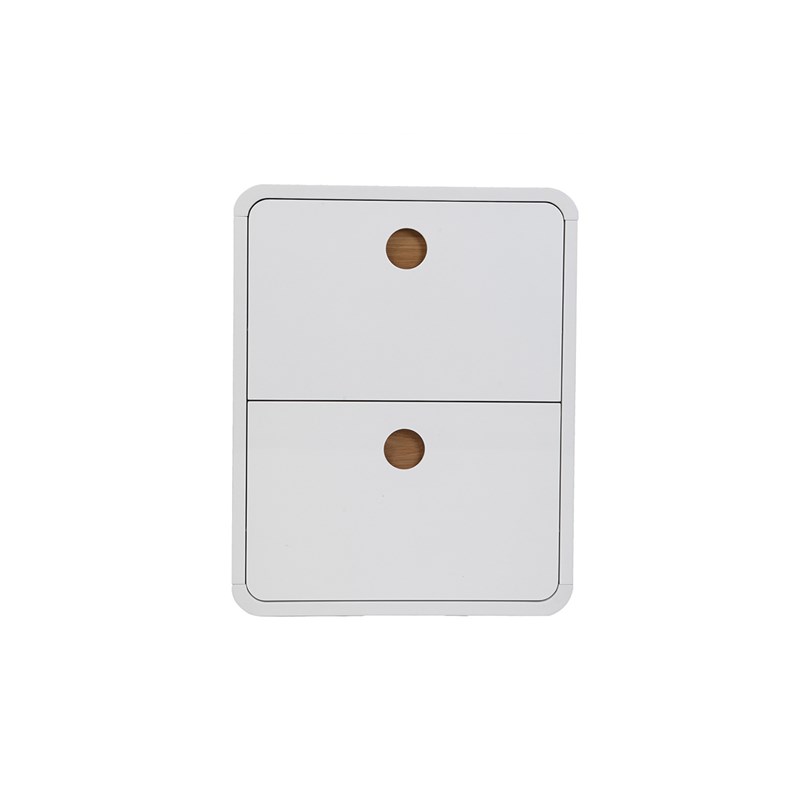 Meuble à chaussures finition blanc brillant 2 tiroirs l66 cm kopen