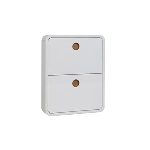 Meuble à chaussures finition blanc brillant 2 tiroirs l66 cm kopen