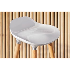 Tabourets de bar blancs (lot de 2) gilda