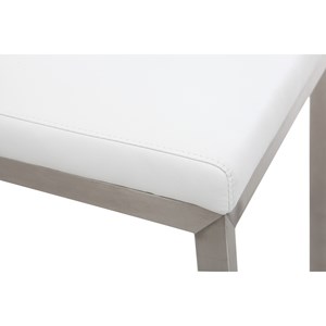 Tabourets de bar blancs avec pieds métal (lot de 2) stellar