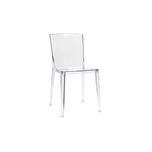 Chaises transparentes empilables intérieur - extérieur (lot de 2) island