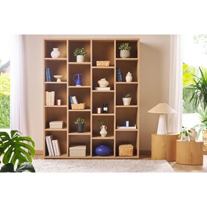 Bibliothèque finition bois clair chêne l149 cm rythm