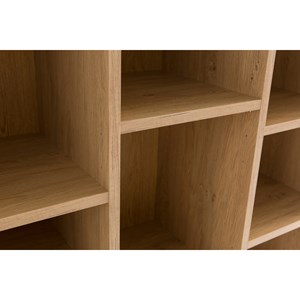 Bibliothèque finition bois clair chêne l149 cm rythm