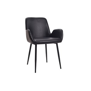 Chaises  noires (lot de 2) tika
