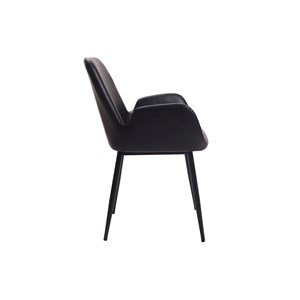 Chaises  noires (lot de 2) tika