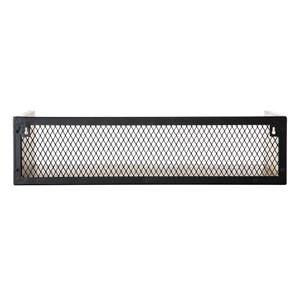 Étagère murale en bois manguier massif et métal noir l60 cm rack