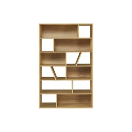 Bibliothèque en bois clair l120 cm azteque