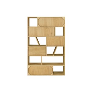 Bibliothèque en bois clair l120 cm azteque