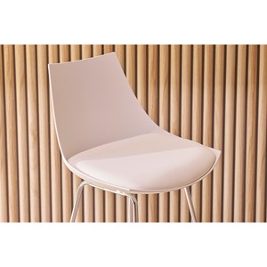 Tabourets de bar blancs 65 cm (lot de 2) june