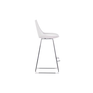 Tabourets de bar blancs 65 cm (lot de 2) june