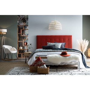 Table de chevet bois manguier massif et métal noir vibes