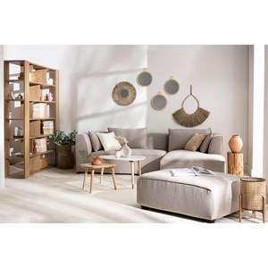 Bibliothèque multi casiers finition bois clair chêne l168 cm musso