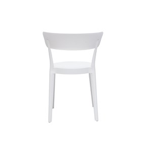 Chaises blanches empilables intérieur - extérieur (lot de 2) rios